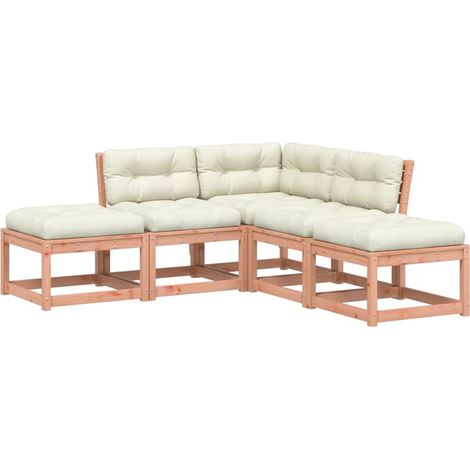 Maison Exclusive - Set Divani Giardino 5 pz con Cuscini Legno Massello di Douglas