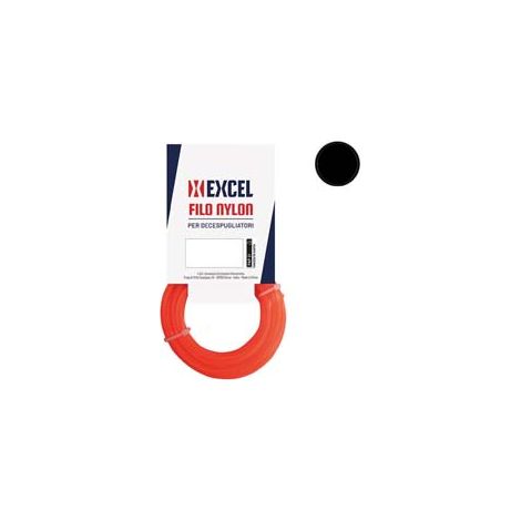 FILO PER DECESPUGLIATORE IN NYLON TONDO ARANCIO- - ø mm.1,6 in matassa mt.15 - 5 blister EXCEL