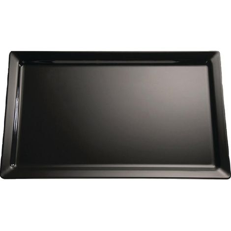 Plateau en mélamine Pure noir GN1/2 - 325 x 265 x 30 mm - APS (1/2)