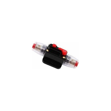 40A Waterproof Auto Circuit Breaker, 12V-24V DC Inline Fuse Holder, Manual Reset Switch, Car Audio Fuse, Inline Fuse Block (20A) (1/5)
