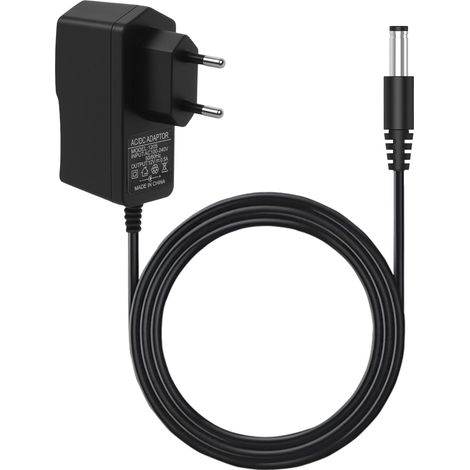 12V 0,5A Netzteil, 12V 0,5A Ladegerät mit 5,5 x 2,1 mm Stecker, 100-240V AC/DC Netzteil (6W), Netzteil für Router, Überwachungskamera, LED-Streifen, TV-Box, Ventilator, 1 m