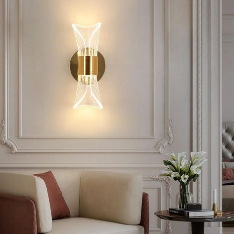 Applique murale d'intérieur dimmable 12W LED Lampe de chevet Design moderne Applique murale en acrylique (1/5)