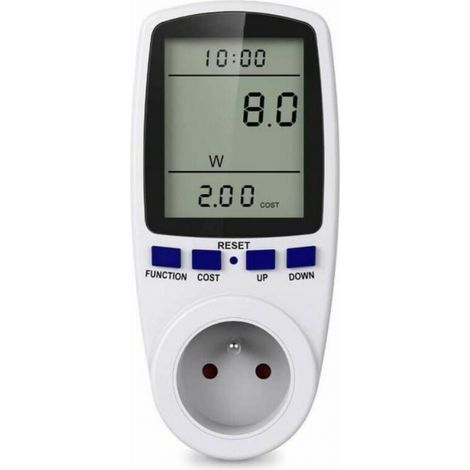 Prise de compteur d'énergie numérique, prise de surveillance de l'énergie pour la consommation électrique des gros appareils (1/3)