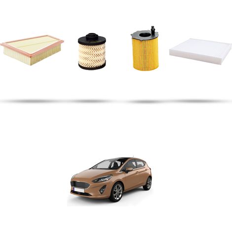 Kit tagliando 4 filtri compatibile con Ford Fiesta VII 1.5 Tdci 63kw dal 2017 (1/5)