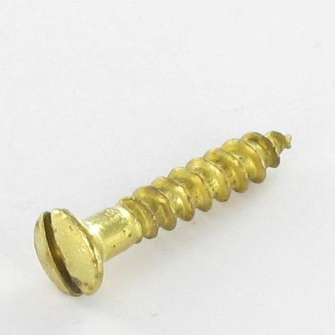 Vis bois Tête fraisée bombée TFB Fendue 5X40 Acier laitonne-1 pièce
