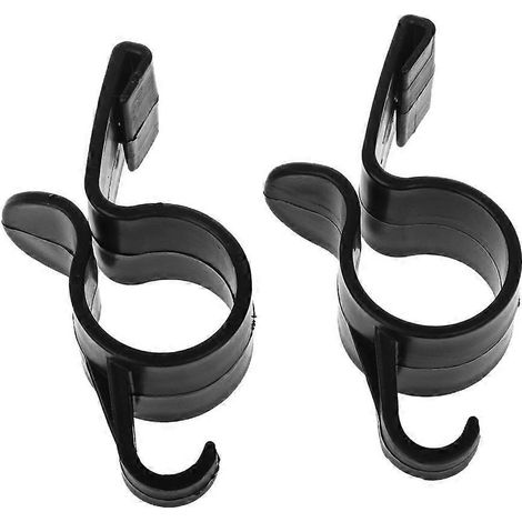 Lot de 2 crochets de fixation pratiques en plastique pour coffre de voiture, support pour parapluie (1/4)