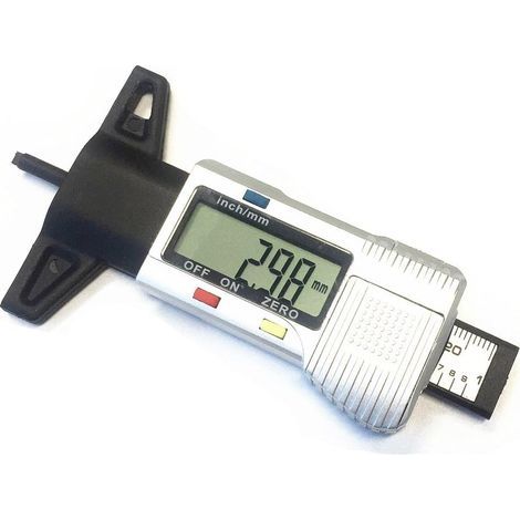 Jauge de profondeur de bande de roulement de pneu LCD Jauge de bande de roulement de pneu (1/5)