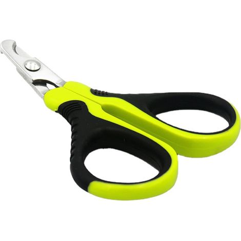 CSPARKV （9.5×0.76.5×cm）Coupe Griffes Chat Professionnels, Coupe Ongle pour Chiot Lapin Oiseau et Petits Animaux, Ciseaux à Ongles Courbe en Acier Inoxydable, Tondeuses à Griffes Portable, Accessoire C