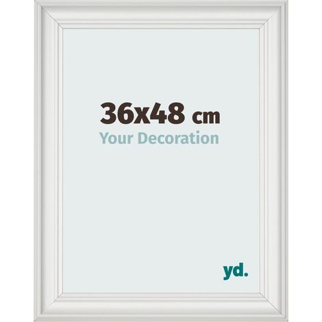 yd. - Cadre photo 36x48 - Blanc Patine - MDF - Lazio (1/5)