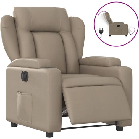 Fauteuil de Salon,Chaise,Fauteuil inclinable électrique Cappuccino Similicuir CFW393086 (1/5)