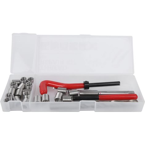 Kit de réparation de filetage M10 25 pièces, taraud + foret, outil de restauration de vis abîmées (1/5)