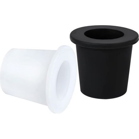Pack of table umbrella hole ring, soft silicone table umbrella ring for 5 cm to 6.4 cm patio table holes 3.8 cm and small umbrella poles (black, white) (1/4)
