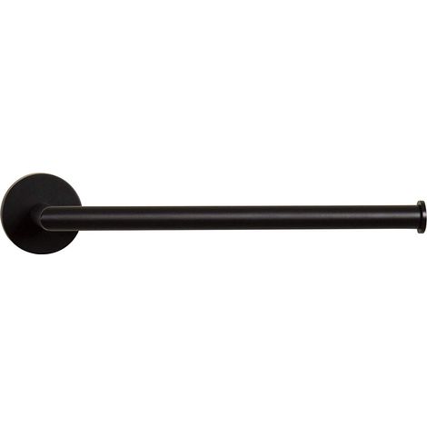 Croydex Adhesive Bathroom Towel Bar, Flexi-Fix, Matt Black, 27cm Length - Epsom (1/4)
