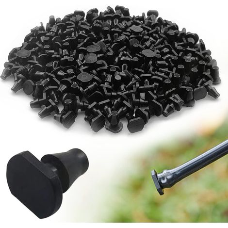 Lot de 200 Bouchons d irrigation Goutte à Goutte avec Fermeture 4 7 pour Irrigation de Jardin et pelouse (1/4)