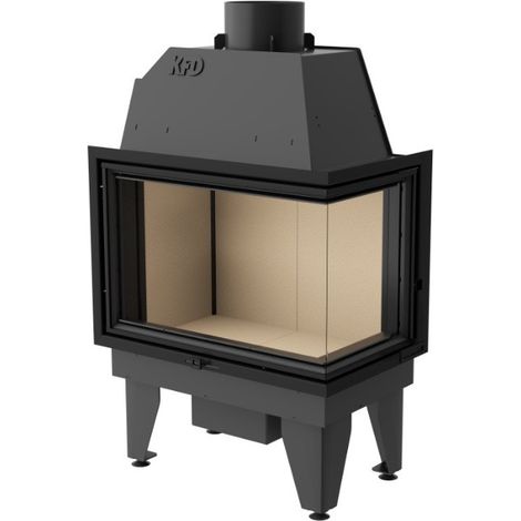 Insert cheminée à bois SIDRA 17 kW 2 vitres version droite (1/5)