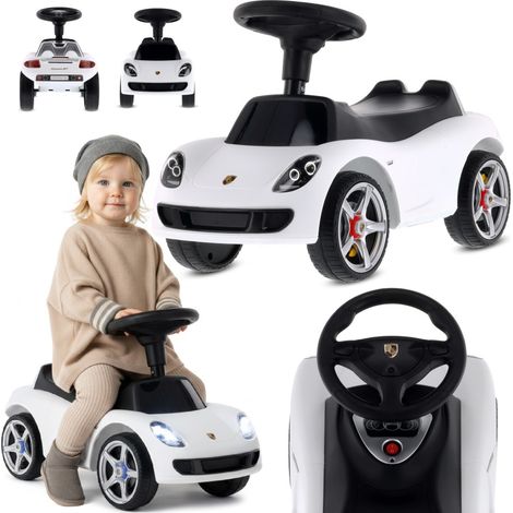 Cochecito infantil con luces Porsche Carrera GT blanco (1/5)