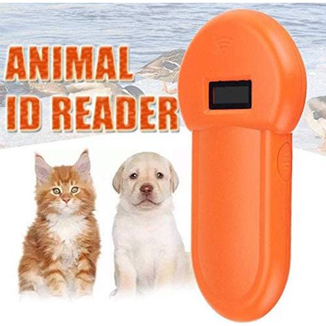 Lecteur de puces pour animaux, lecteur de puces pour chiens, scanner portable pour micropuces, lecteur d'identification animale, buzzer intégré, chargement USB, pour la gestion de l'identification des (1/5)
