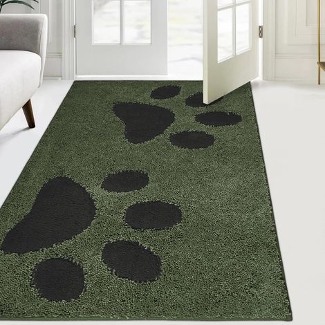 Paillasson Interieur 84 x 150 cm, Tapis d'Entrée Antidérapant et Lavable en Machine, Tapis de Sol Douces Absorbantes pour Chien, Entrée, Porte, Couloir (1/5)