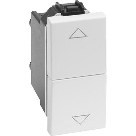PULSANTE DOPPIO 10A 250V "DELIGHT" BIANCO MAURER - CF. BUSTA