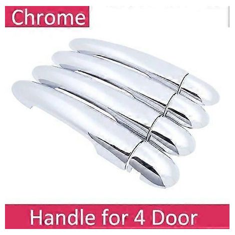 Autocollants décoratifs pour Renault Koleos Samsung QM5 I MK1 2008-2015 : poignées de porte chromées, peinture, accessoires auto (sans bouton, 4 portes). (1/5)