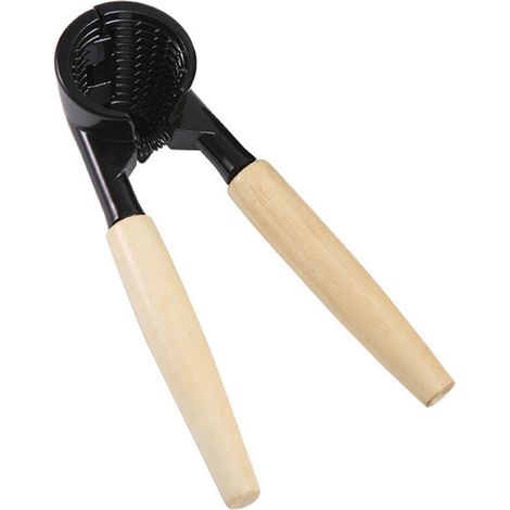 Casse Noix Noisette Ouvre Bouteille Pince Manche Bois, permet de casser les noix et d’ouvrir les bouteilles facilement, une prise en main confortable (1/4)