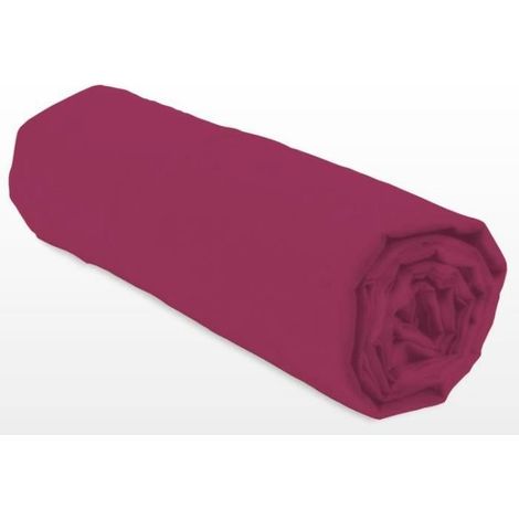 Fitted sheet - LOVELY HOME - LH71611 - 160x200+30 cm - Fuchsia (1/3)