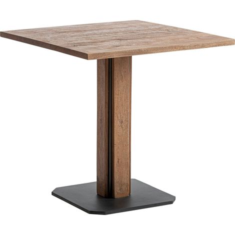 Table de bar contemporaine en bois de manguier marron vieilli - Marron bois vieilli naturel (1/5)