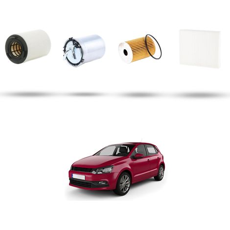 Kit tagliando 4 filtri compatibile con Vw POLO V (6R,6C) 1.2 TDI 55kw Dal 2010 (1/5)