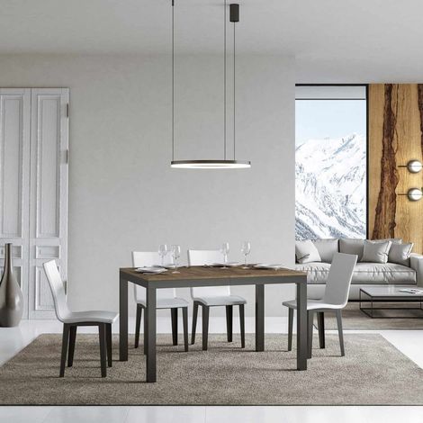 Tavolo allungabile fino a 224 cm EVERYDAY Evolution 120 con piano finitura Noce (1/2)