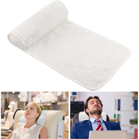 Coussin de Cou pour tête inclinable, Oreiller réglable en Peluche, Rouleau de Cou, en Polaire antidérapante, Coussin de Soutien de la tête pour Voyage, Maison, canapé inclinable (Beige) (1/5)