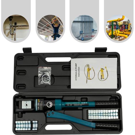Presse à sertir hydraulique professionnelle, pince à sertir, pour cosses de câbles, 16 tonnes
