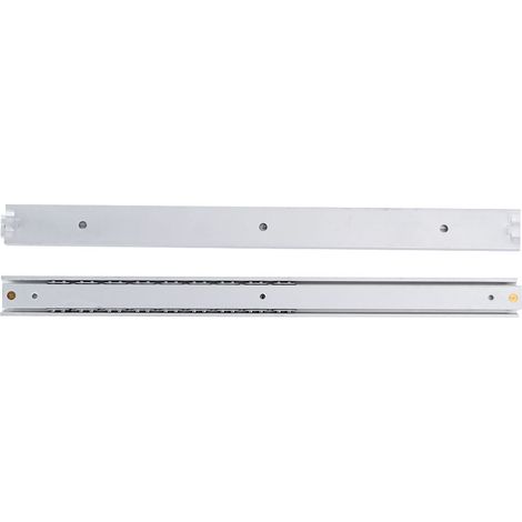 2 pièces Mini glissières de tiroir en alliage d'aluminium pour meubles et armoires (200 mm) (1/5)