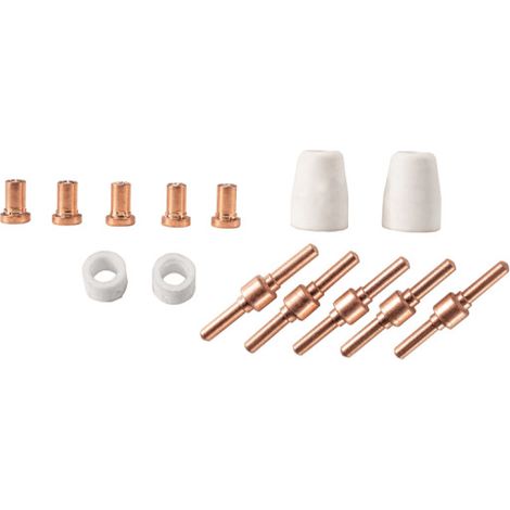 ACCESORIOS 14 PZ. BOQUILLAS ELECTRODOS PARA CORTADOR DE PLASMA PLC40 SCHEPPACH