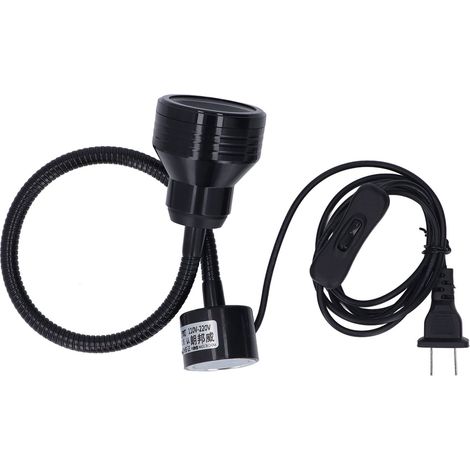 Lampe de travail LED flexible 9W sans rayonnement à col de cygne en aluminium pour tours industriels, prise US 110‑220V (1/5)