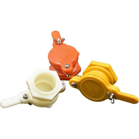 Robinet Extracteur de Miel 6PCS Vanne Miel Vanne Extracteur Miel Robinet Apiculture d'abeille Outil pour Apiculteur-44mm (1/4)