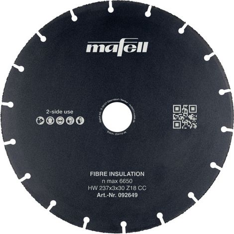 MAFELL Lame scie circulaire Isolant Ø237x3x30mm 18D KSB-FI237 - 092649