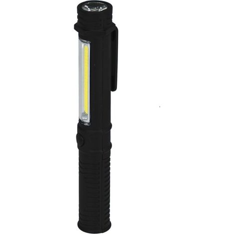 LINTERNA LED COB DE 1,5 W + BOLÍGRAFO DE 1 W CON PILAS - DEDL1004