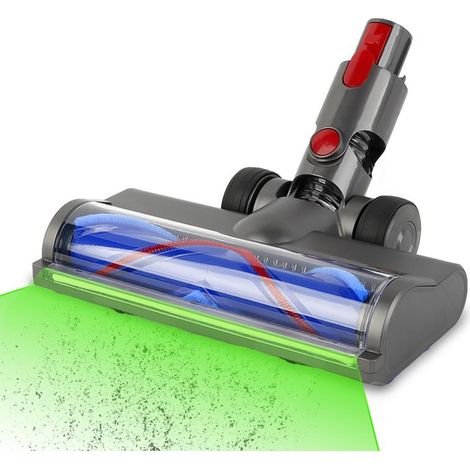 Brosse réutilisable pour aspirateur TuseRxln - Détection par LED verte et rouleau en nylon en forme de V - 1 pièce - Pour les familles avec animaux de compagnie - Bleu (1/5)