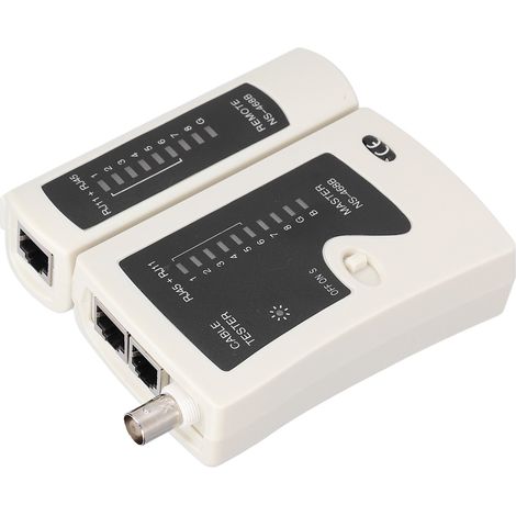 NS-468B (1088j) RJ45/RJ11-Netzwerkkabeltester, Multifunktions-Leitungsmessgerät, ergonomisches Design, 9 V DC (1/5)