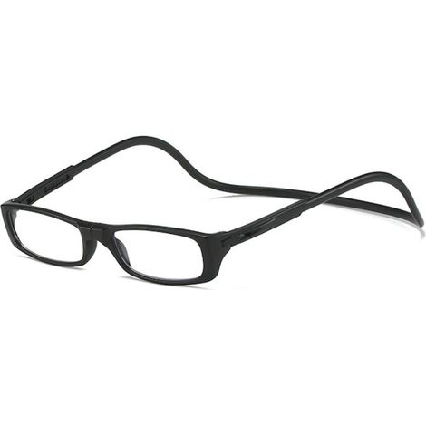 par de gafas de lectura, plegables, magnéticas, con filtro de luz azul, ligeras, negras, para uso diario. (1/5)
