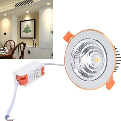 7W COB-Einbaustrahler mit LED-Deckenleuchte, 4,3 Zoll Einbau-Innenbeleuchtung, dekorative Deckenleuchte für Zuhause. (1/5)