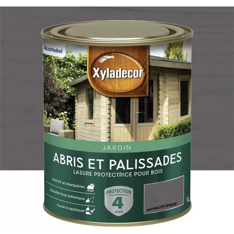 Lasure Xyladécor Abris et palissades Anthracite opaque 1 L (1/3)