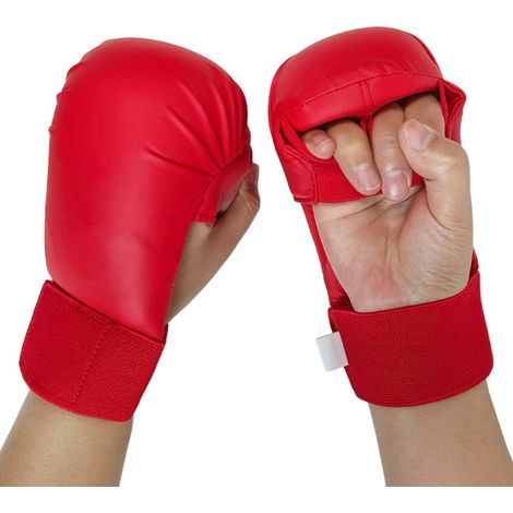 Gants de sparring de karaté protecteurs  Rembourrage en mousse souple  Design ergonomique  Équipement d'entraînement pour jeunes  Gants de sports de combat