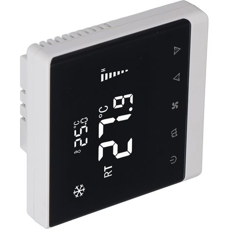 Thermostat de ventilateur de climatisation, panneau de commande tactile pour la maison, régulateur de température, moteur CC sans balais 180-260 V (1/5)