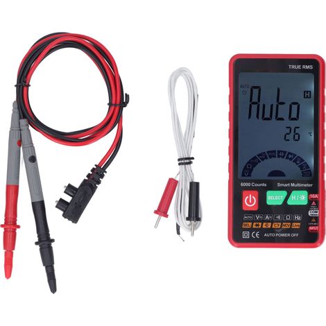 Intelligentes Digitalmultimeter mit Digitalanzeige, automatischer Spannungs-, Strom- und Widerstandsmessung, Präzisions-Elektromessgerät (1/5)