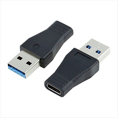 Adaptador USB 3.0 macho a USB-C hembra  Negro (1/3)