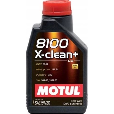 Motul 8100 X-clean+ plus 5W30 C3 504/507 51L