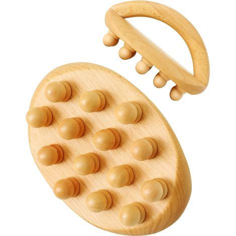 Therapeutisches Massagegerät aus Holz, Anti-Cellulite-Massagegerät, Holzmassagebürste, Juckreizlinderung, Körperformung, Lymphdrainage-Stimulator (1/5)