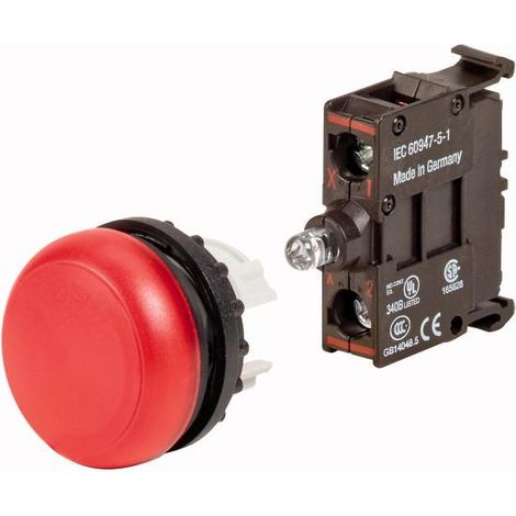 Appareil complet voyant lumineux fixation par l'arrière 000168775 EATON M22 L R LEDC BVP