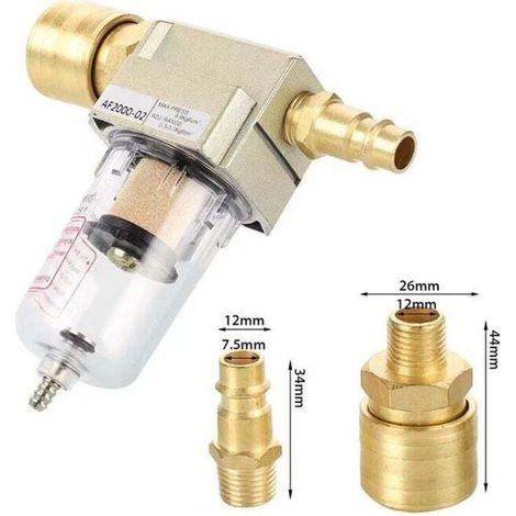 Druckluft-Wasserabscheider, 1/4"-Druckluftreglerfilter, Kompressorreglerfilter, für Kompressorfilter (1/5)